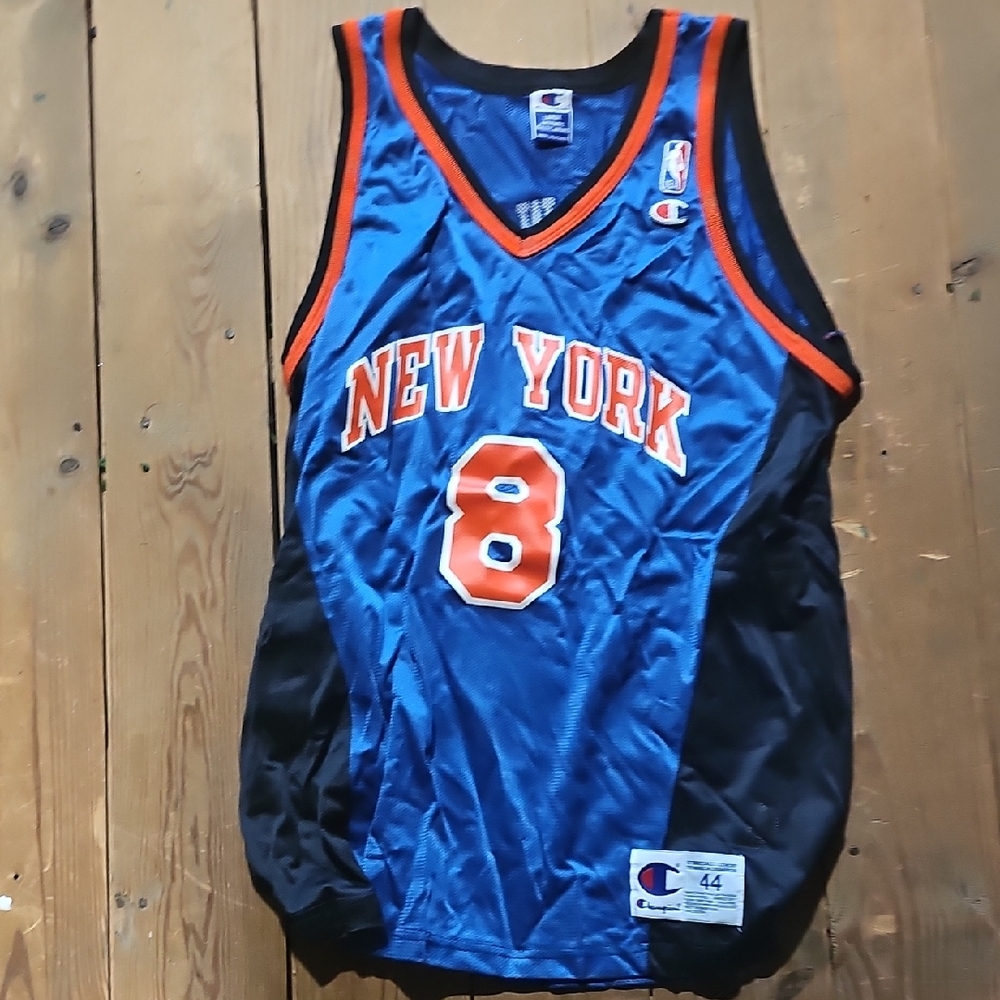 Champion Blue and Orange New York Jersey